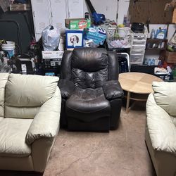 Couches, Recliner And Coffee Table
