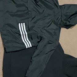 2 Adidas Sweaters, (1 Windbreaker, 1 Zip Up) 