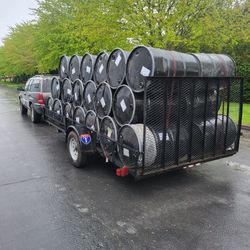 55 Gallon Steel Barrels With Lids