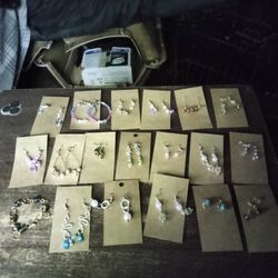 Earrings And Bracelet 