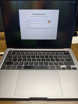 MacBook Pro 13” A2338 Silver – Small Dent, Fully Working + Charger