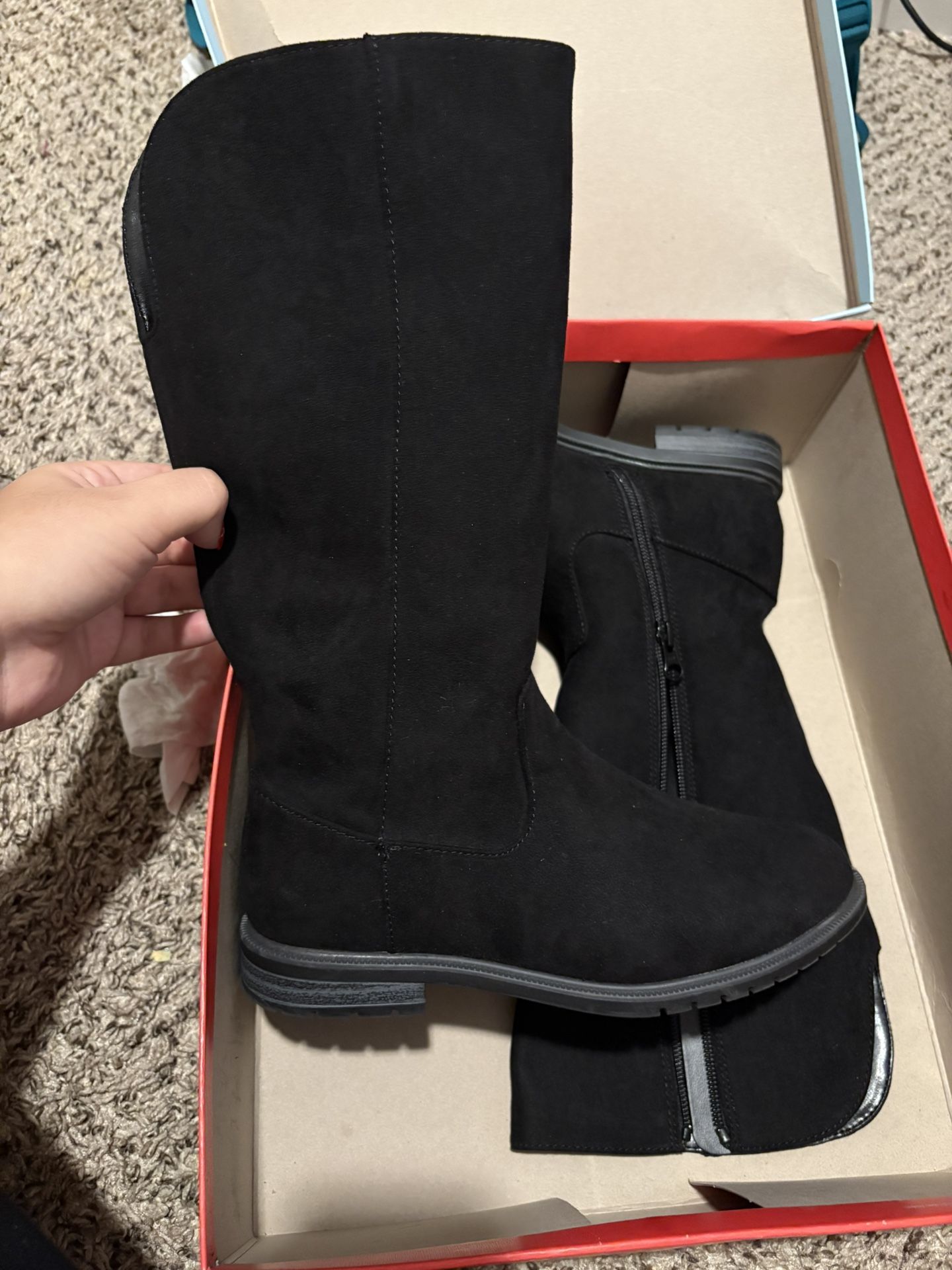 Target Cat And Jack Size 4 Black Boots