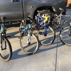 4 Mountain Bikes.  $700