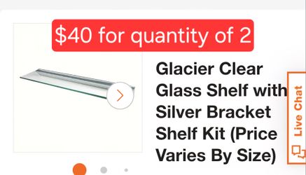 Shelves - floating glass