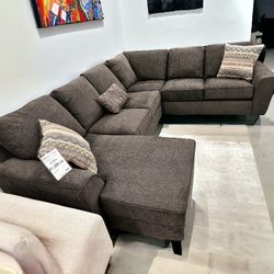 Luxury Charcoal Color Modular Sectional Couch Set ⭐$39 Down Payment with Financing ⭐ 90 Days same as cash