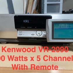 100 Watt x 5 Channel, Kenwood Surround Receiver w Remote