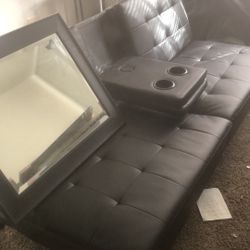 Couch/Futon + mirror 