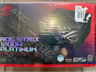 *NEW* ASUS ROG Strix 1200 Watt 80 Plus Platinum ATX Fully Modular Power Supply - ATX 3.1 Compatible