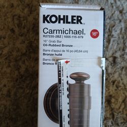 Kohler 16" Carmichael Grab Bar  Oil Rubbed Bronze