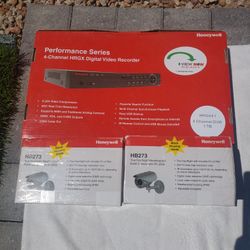 Honeywell DVR And Two Cameras