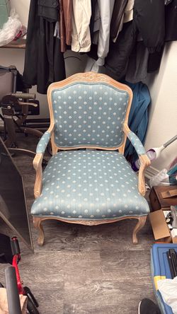 French Provincial Upholstered Accent Chair