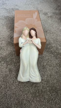 Two Women Friendship Figurine Sculpture