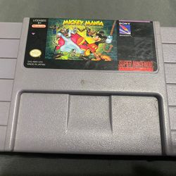 Super Nintendo Game Mickey Mania 