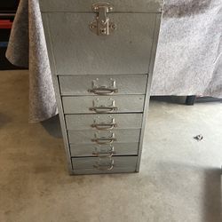 Vintage Metal Filing Cabinet
