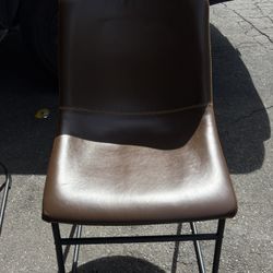 10 Leather Brown Chairs 