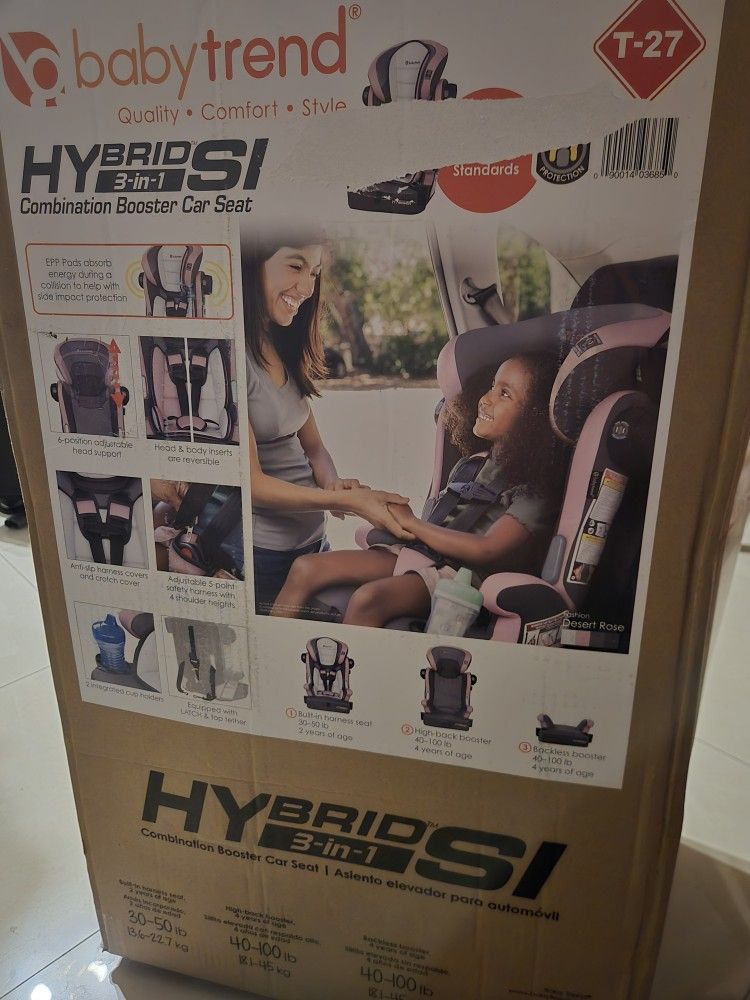 Baby Trend Hybrid 3 In 1 Si Combination Booster Car Seat