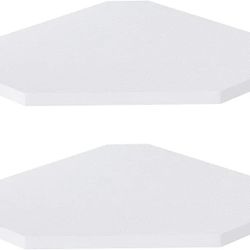 Corner Shelf Wall Mount, Corner Floating Shelves, Set of 2 Corner Wall Shelf Organizer, Rustic Wood Wall Storage Display Shelves for Living Room Bedro