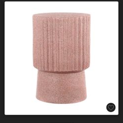 pink terrazzo ottoman 
