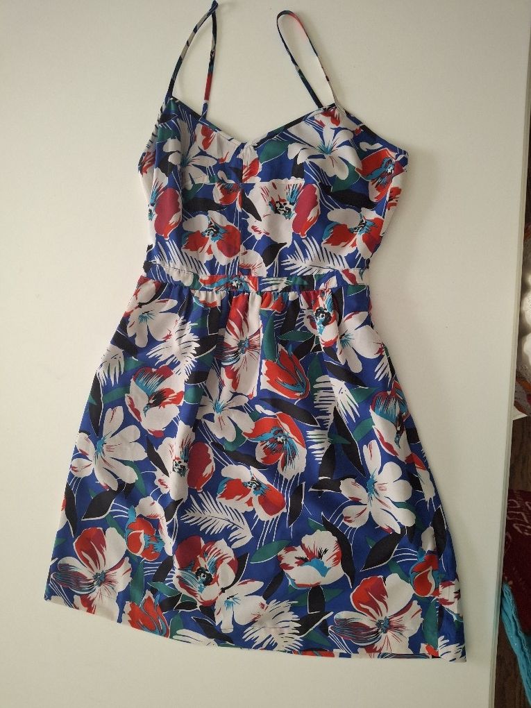 J CREW spaghetti Strap Floral Mini Dress