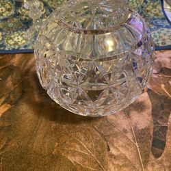 Waterford Millennium Times Square 2000 Crystal Cut Shade Hurricane Glass Only 6”