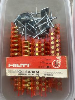 Hilti .27 Cal 6.8/18M Powder Loads and Drive Pins
