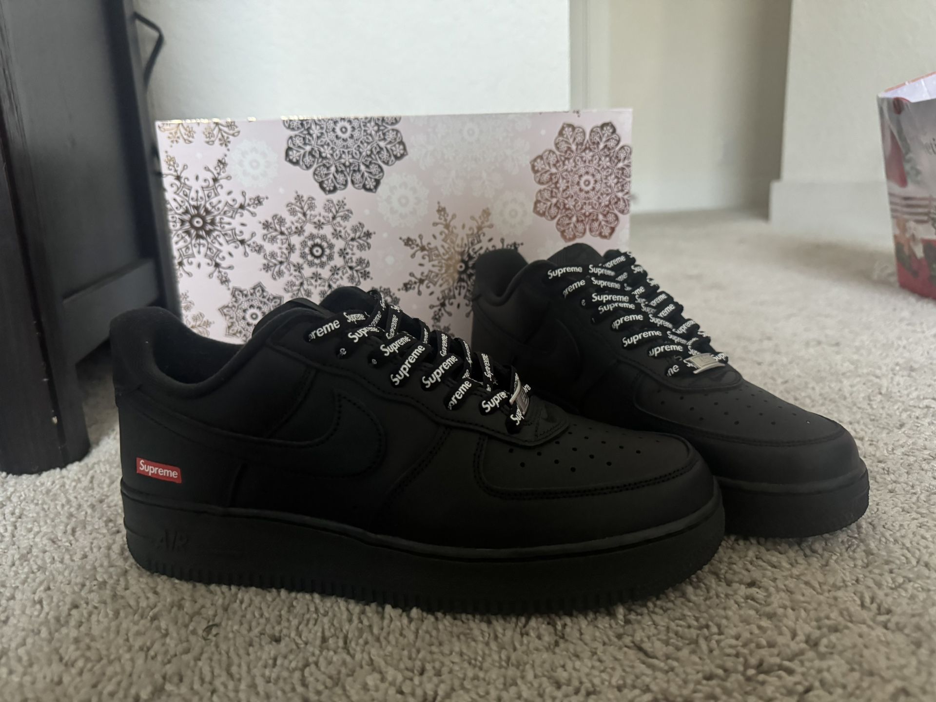 Brand New Black Supreme Air Force 1 With Box
