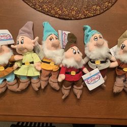 6 Dwarfs Disney Mini Bean Bags