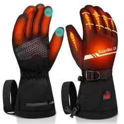 Heated Gloves Liners for Men Women Rechargeable Battery Powered Gloves for Indoor Running Typing Driving Daily Activities