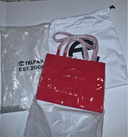 Patent leather RED Telfar-Medium