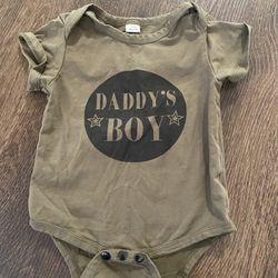 Boys Green Shirt Size 6/12 Months Daddy’s Boy #12