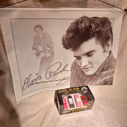 Elvis Presley Collectible Set – Banner & Matchbox Cars