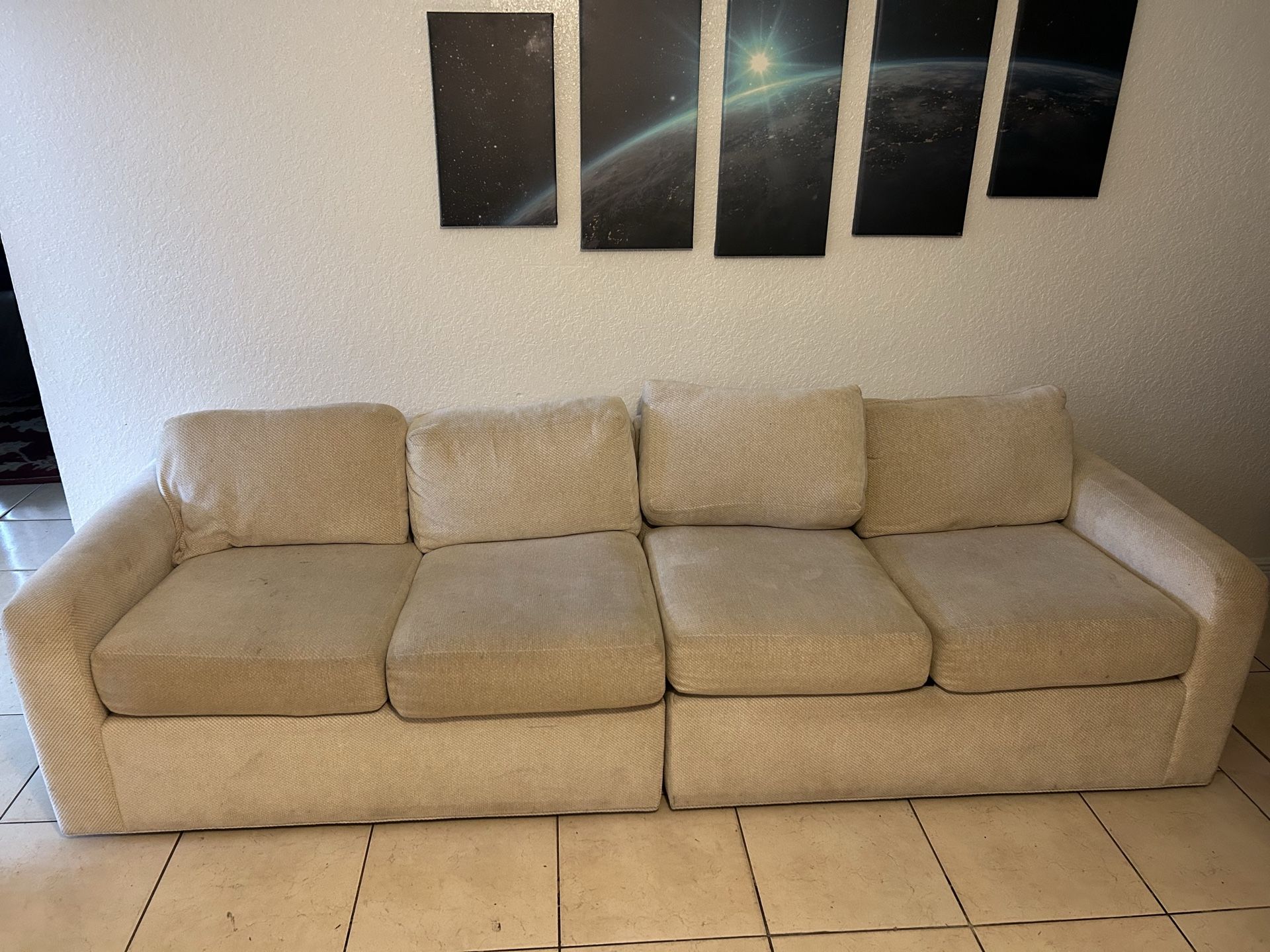 Beige couches 