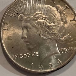 1924 Peace Silver Dollar