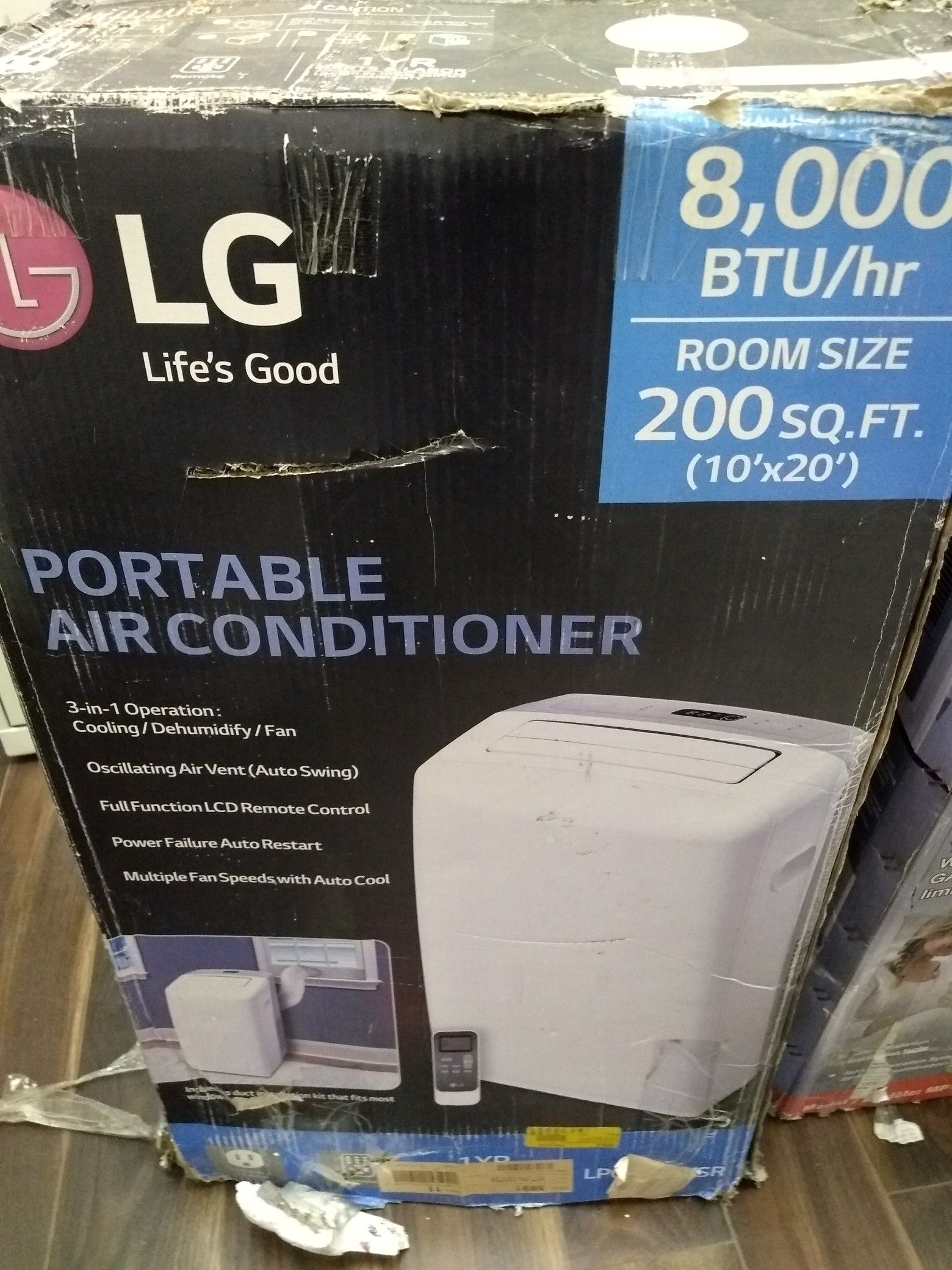 LG Portable Air Conditioner 8,000 BTU Open Box $250