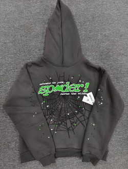 Grey Sp5der Hoodie