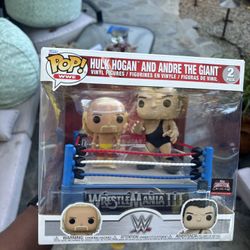 Rare WWE Wrestlemania 3 Funko Pop Set 