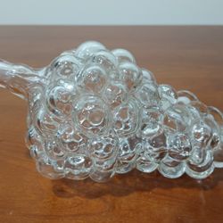 Vintage Glass Bunch of Grapes Decanter
