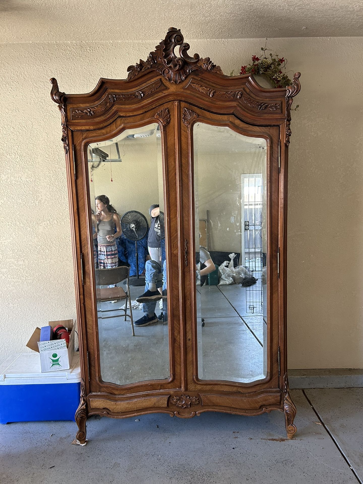 Antique 19th Century French Louis Armoire