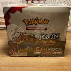 Sun & Moon Crimson Invasion Sealed Booster Box