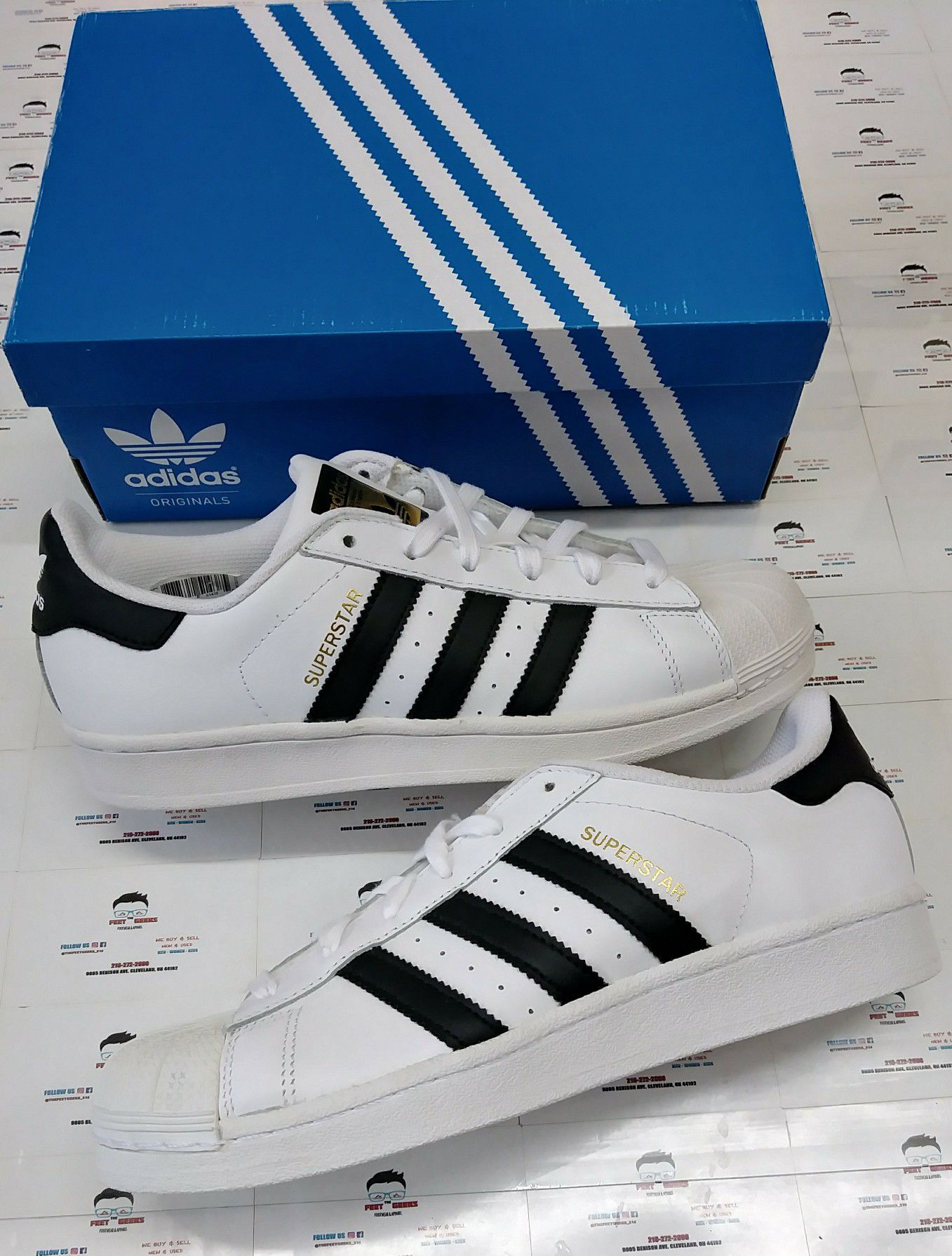 WOMENS ADIDAS ORIGINALS SUPERSTAR SHELLTOES SIZES 8,9.5 ALL BRAND NEW WITH BOX $60