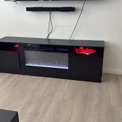 Digital Fire Place + Coffee Table 