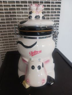 Driftwood Dairy Vintage Cookie Jar Est. 1920 Super Rare Southern California