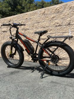 750/1000 Watt Electric Fat Tire MTB Mountain Bike, 24-28mph top speed, throttle and pedal assist
