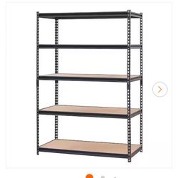 NEW IN BOX Muscle Rack 5-Tier Heavy Duty Steel Garage Storage Shelving Unit in Black (48 in. W x 72 in. H x 24 in. D)