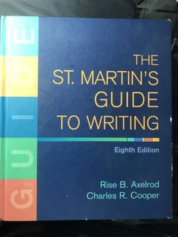 The st martins guide to writing