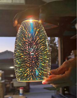 3D Firework Effect Glass Lamp Shades