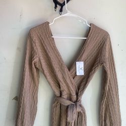 Long Sleeve Sm Mocha Dress