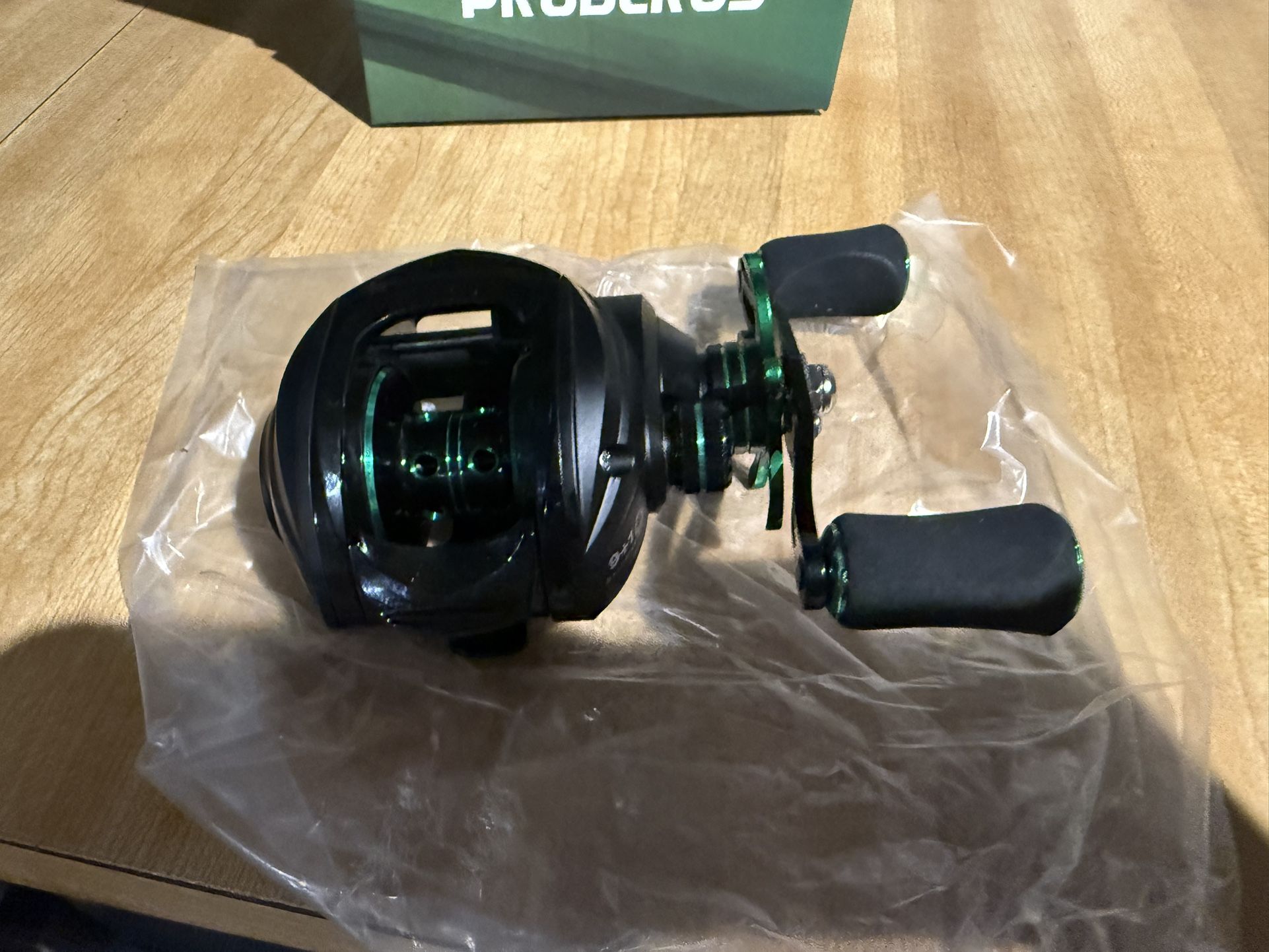 PROBEROS Alloy water droplet type fishing wheel with metal rocker arm 7.2:1 speed ratio 22.05LB resistance line outlet $35