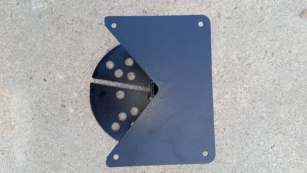 License plate spare tire mount