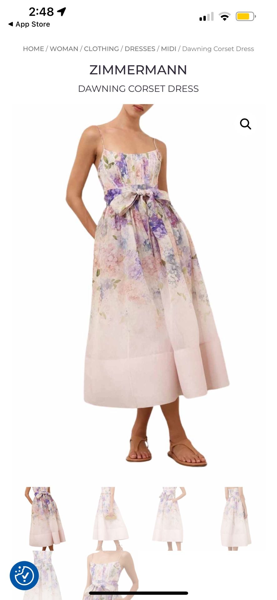 Zimmerman DAWNING CORSET DRESS
